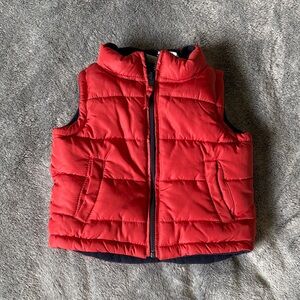 Koala Baby Red and Navy Puffer Vest 6Month size